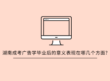 湖南省成人高考 广告学专业的意义表现方面